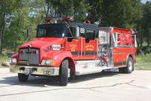 Engine 8 is a 2007 Pierce / Kenworth T300